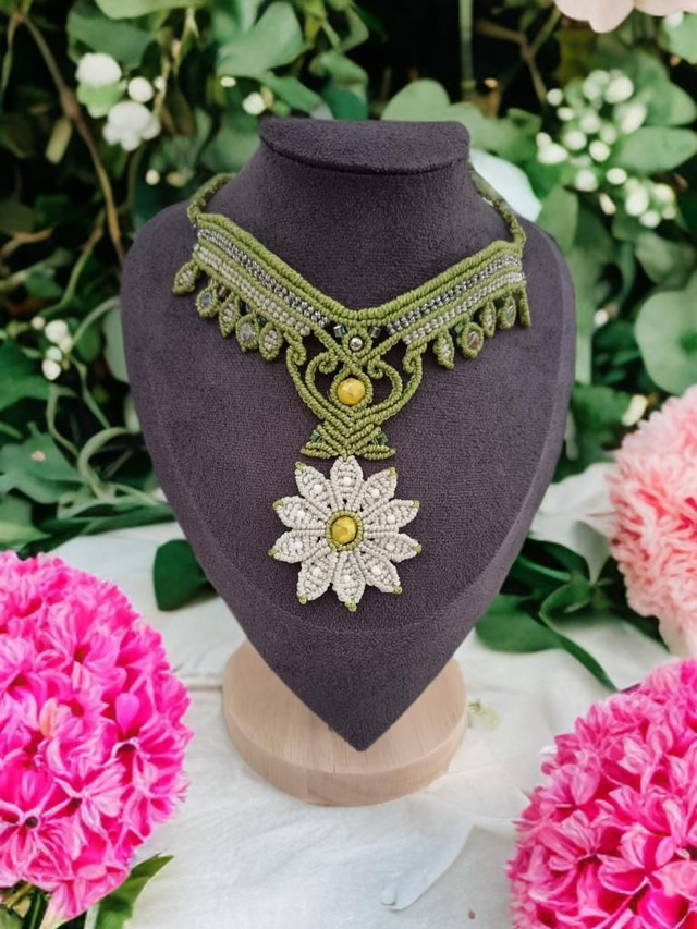 Collier réglable "Anis Bohème"