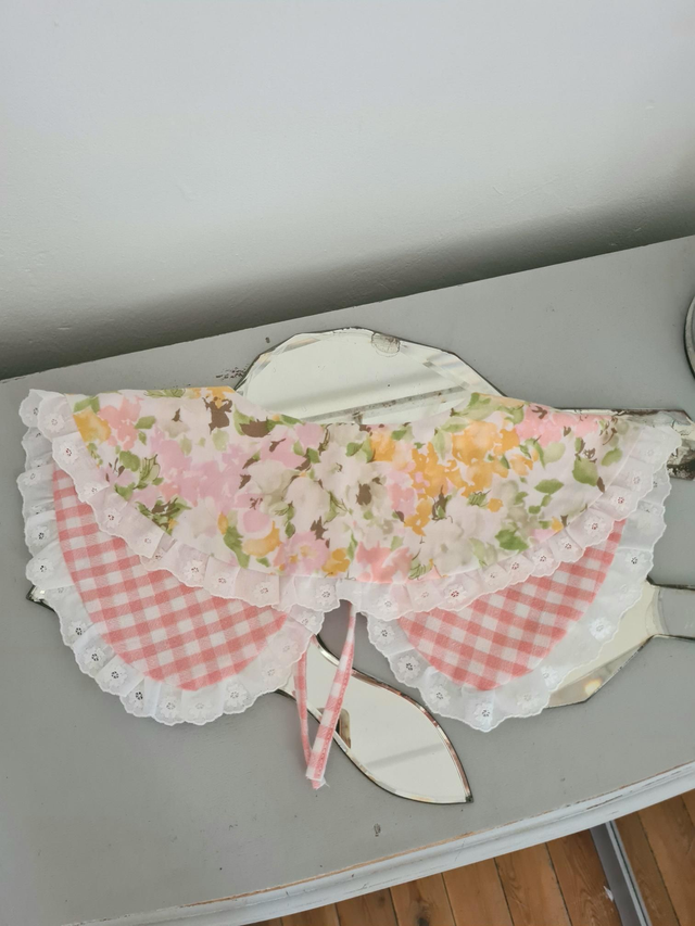 Col amovible et réversible en tissus upcyclés