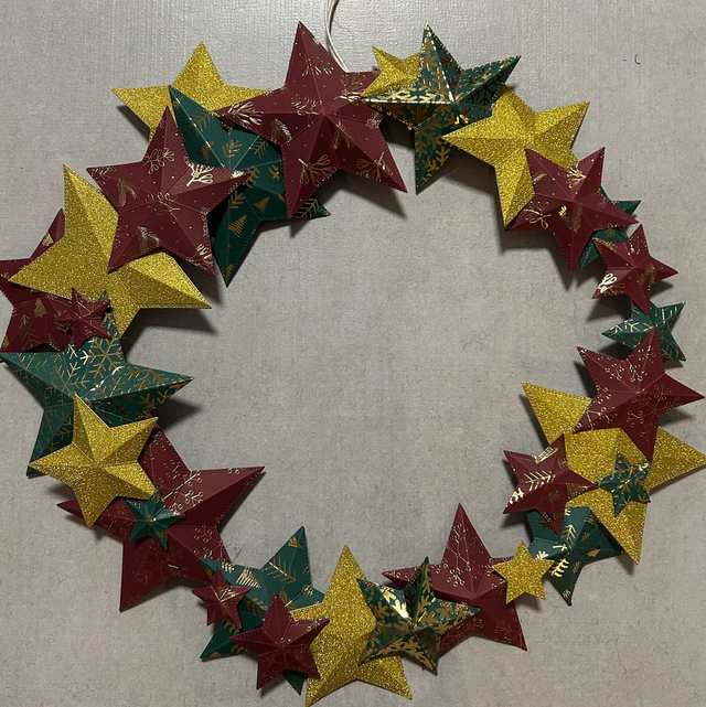 Cercle métal Etoiles en relief 