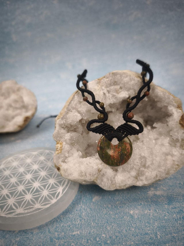 Collier unakite 