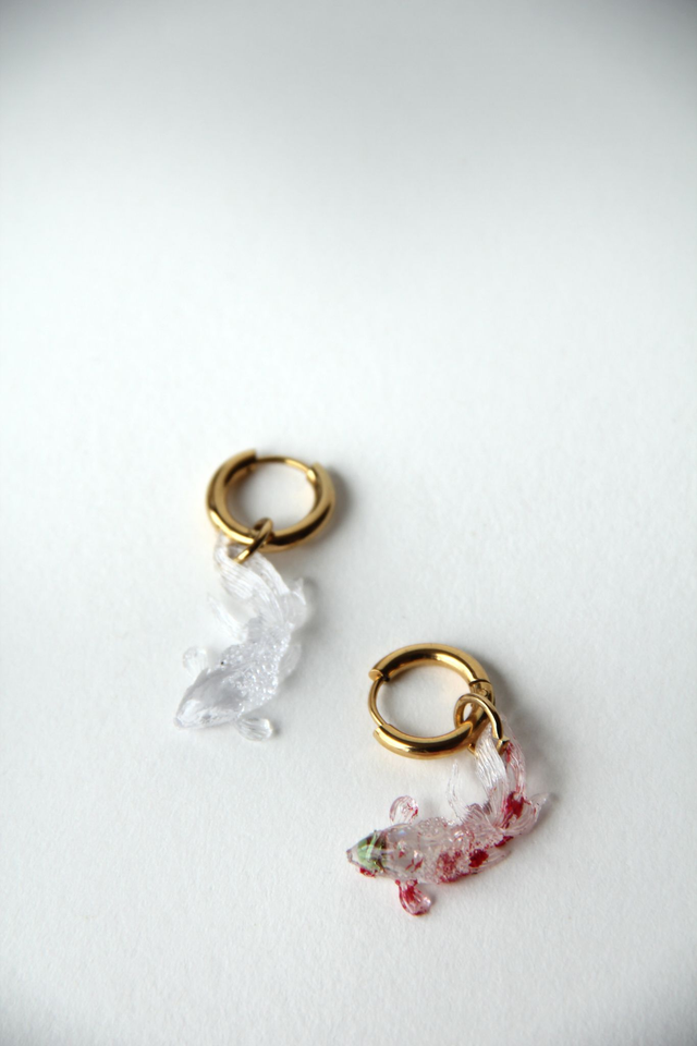 Créole carpe koï duo transparents et rouge 
