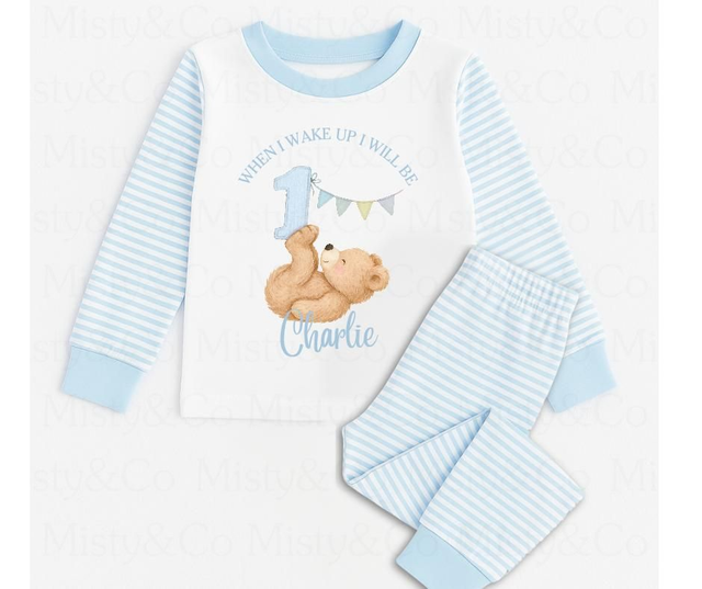 Personalised teddy Pj&#039;s 