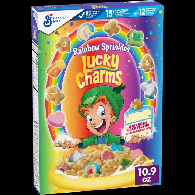 Lucky Charms General Mills Rainbow Sprinkles Cereal