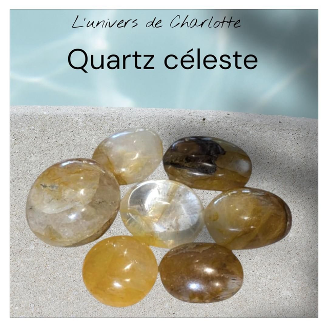 Pierre roulée "Quartz céleste"