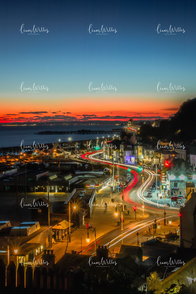 Hastings Twilights Portrait Print