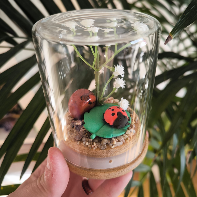 Ami protecteur - Coccinelle (jaspe rouge)