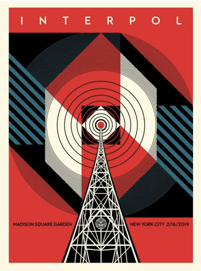 Shepard Fairey - INTERPOL NYC CALLING - 550ex - 2019