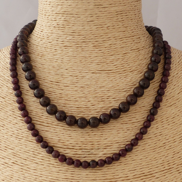 Grenat - Collier Classique en Pierres Naturelles