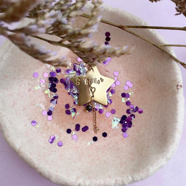 Médaille étoile "S'aimer"