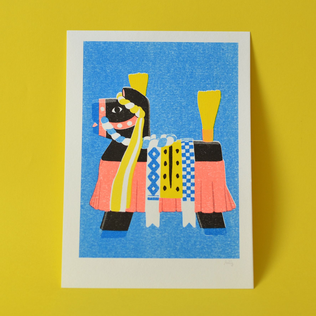 A5 Jouet folklorique japonais : chagu chagu umako