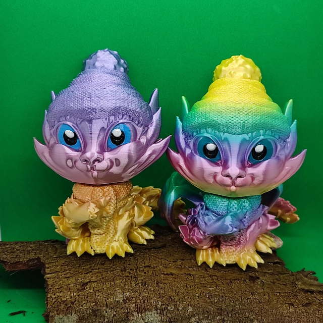 Winter Hatchling Dragon, Winter Hatchling Figurine, Winter Dragon Decor, Baby Dragon, Fantasy Dragon