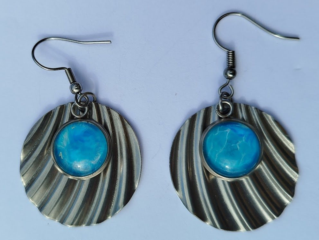 Boucles d'oreilles peintes