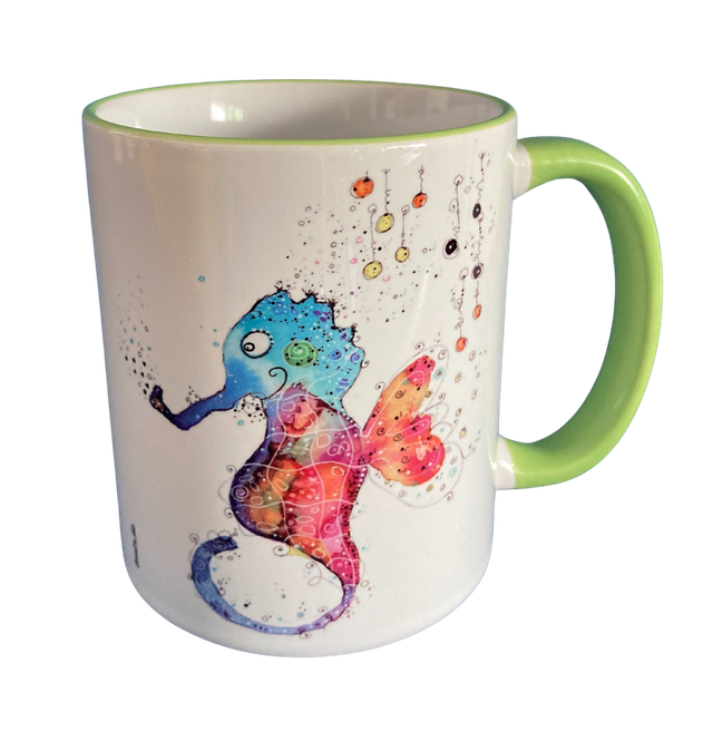 Keramiktasse "Seepferdchen klein"