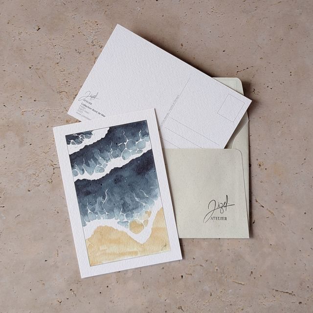 Carte postale - Bord de Mer - Indigo