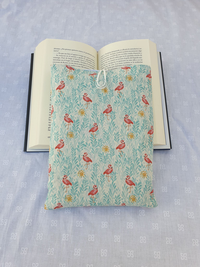 Funda de libro de flamencos