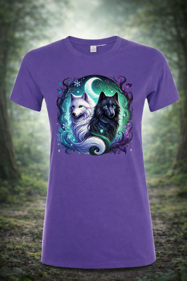 💜 T-shirt Femme Violet – Âme sauvage 