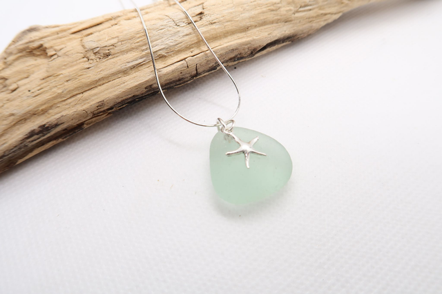 Starfish Seaglass Necklace