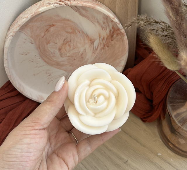 Bougie rose - Camille 