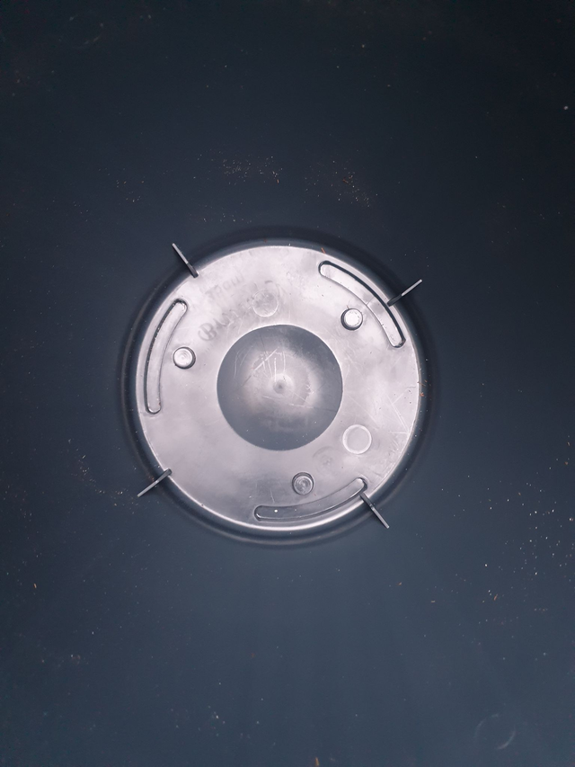 Hard Plastic Round Patio Planter - Dark Grey