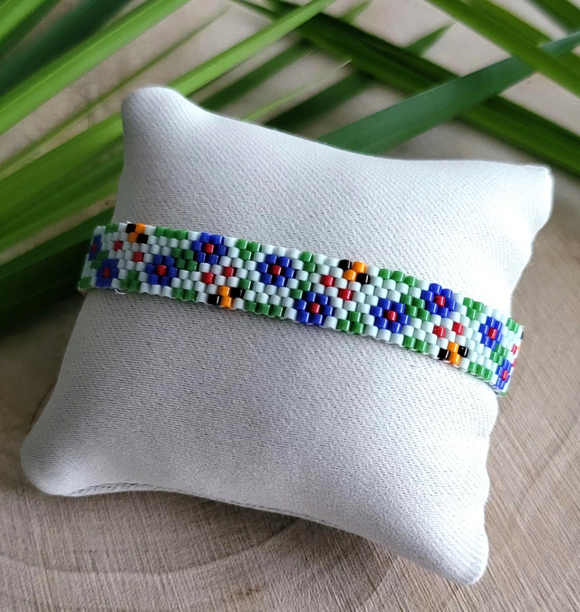 Bracelet Fleurs De Printemps bleues