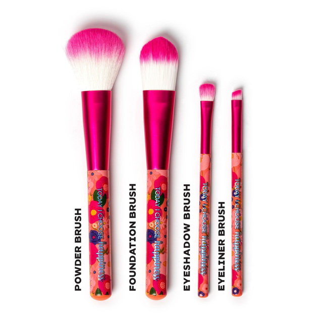 Set di 4 Pennelli per il Trucco Glowers - Oh My Glow!