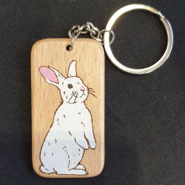 Porte-clef animal, lapin
