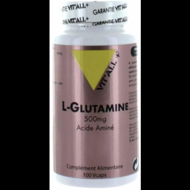 L-Glutamine 500mg 100 Capsules Online Deal / Vitall +