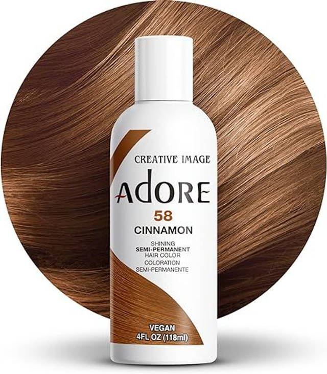 Adore Shining Semi Permanent Hair Colour 118 ml (058 Cinnamon)