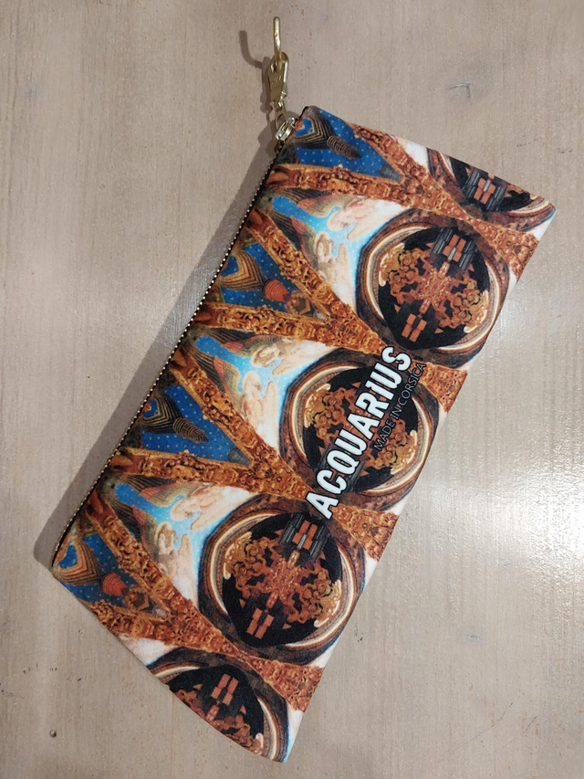 Valencia Rouge. Pochette et trousse en velours.