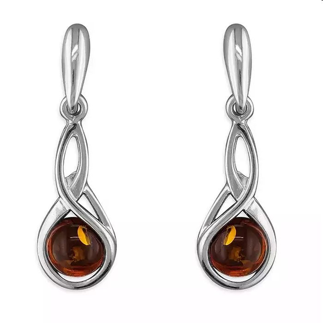 Amber drop earrings - CH2492