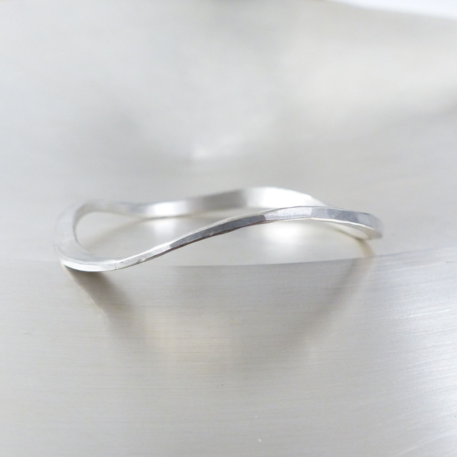 Armreif Welle Silber