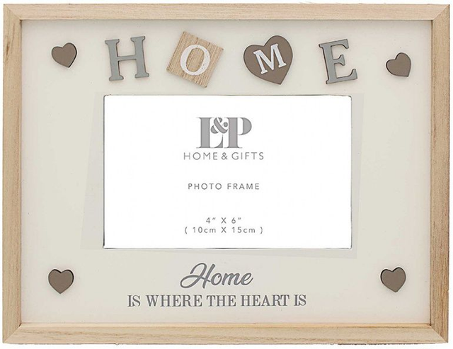 Home Is Where The Heart Is Wooden Frame