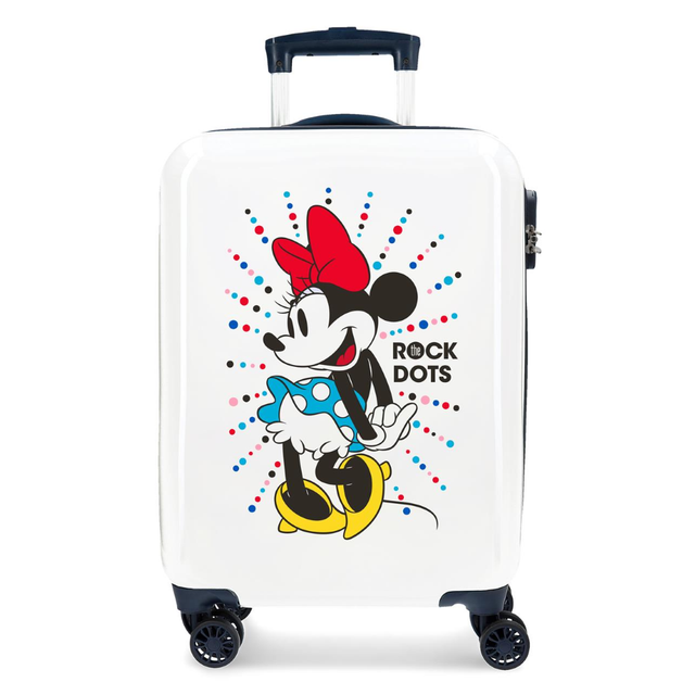 TROLLEY MINNIE DISNEY  DA VIAGGIO CM. 55x40x20 BIANCO IN ABS 