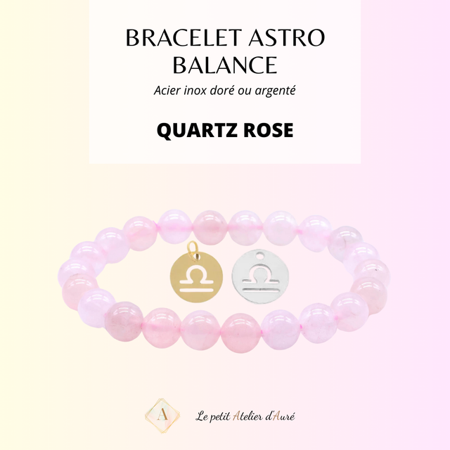 Balance - Bracelet Astro Quartz Rose