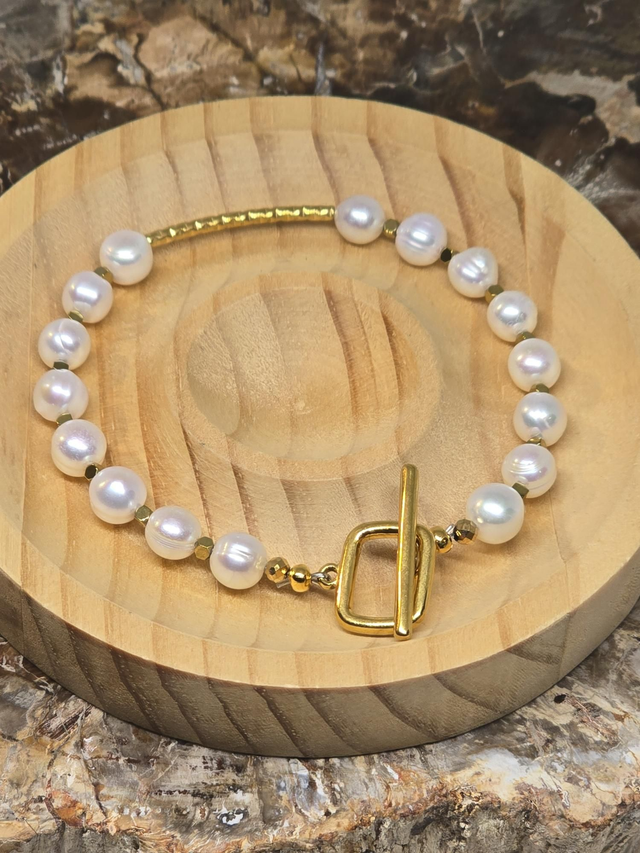 Bracelet Perle de culture d'eau douce 0,6 cm