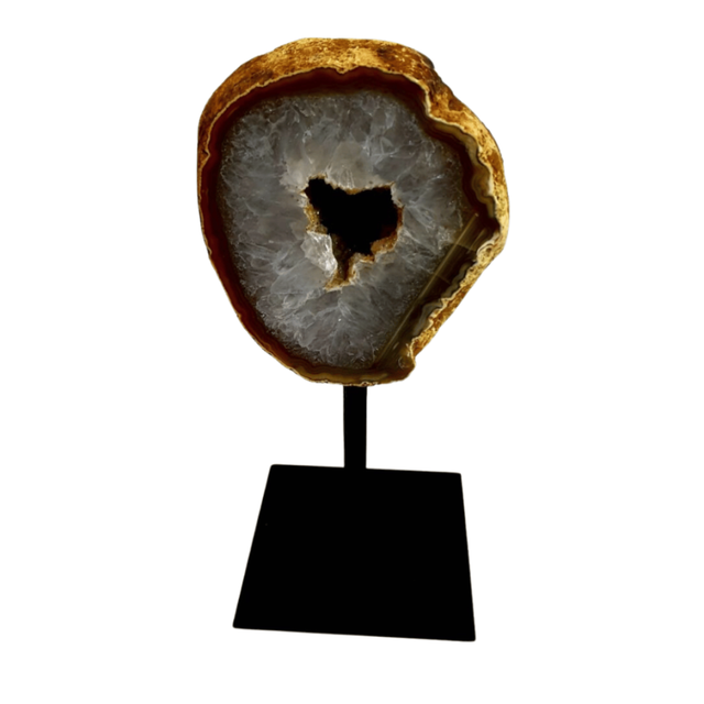 Géode Agate sur pied 