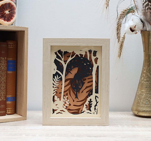 Veilleuse du serpent noir & orange