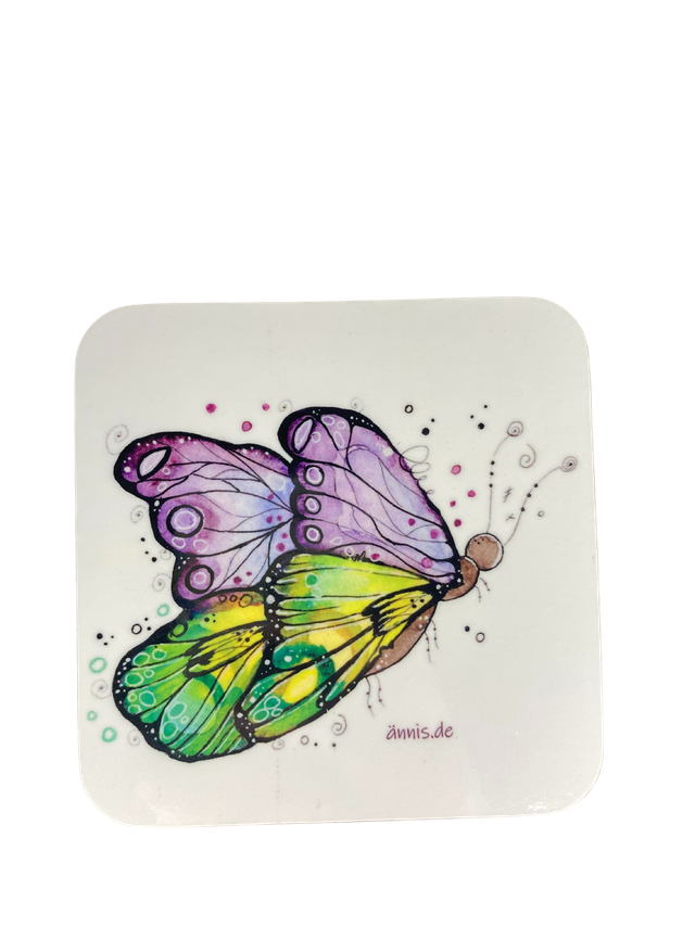 Untersetzer "lila Schmetterling"