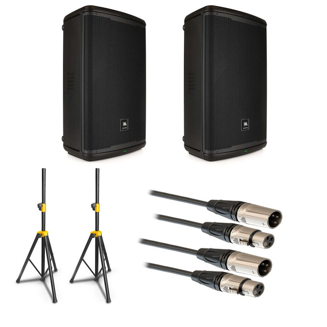 JBL EON715 Parlante Activo (Paquete Con Soporte y Cables)