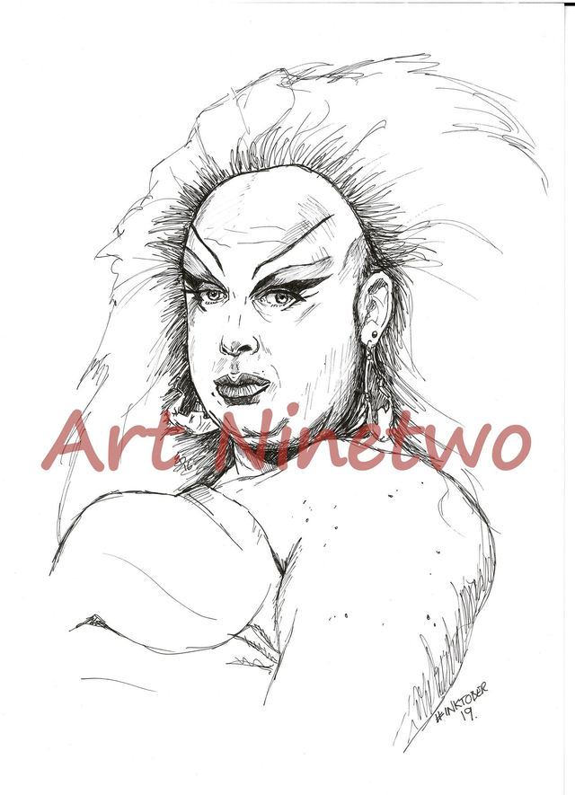 Divine - Original Pen and Ink 