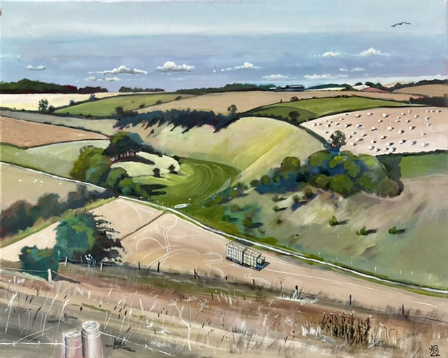 Thixendale bale collecting