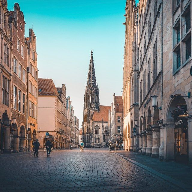 Prinzipalmarkt mit Lambertiturm