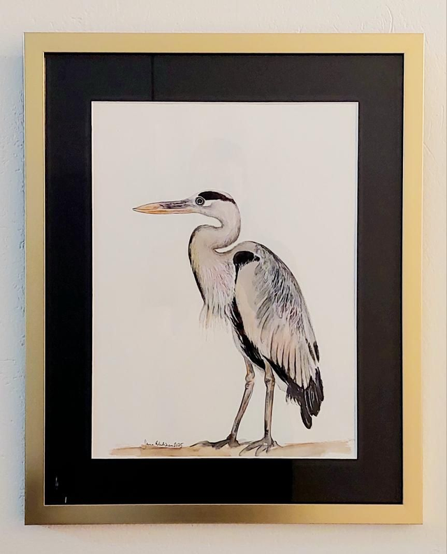 Saanko pohtia hetken maailmaa? Akvarelli paperille. 30×40cm. 2025.