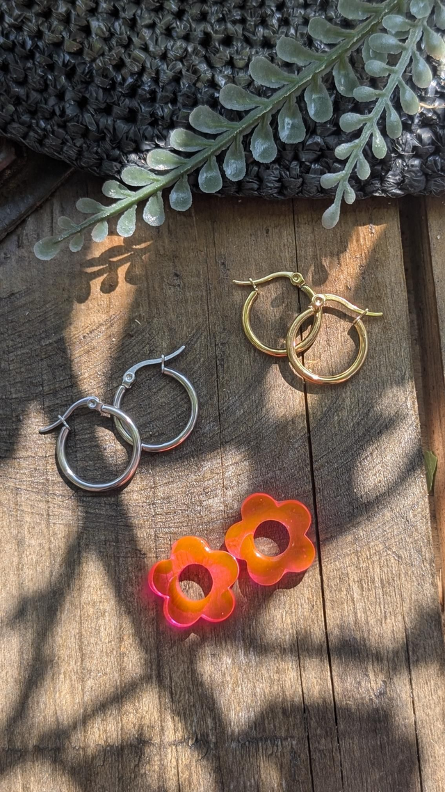 Boucles d&#039;oreilles fleurs