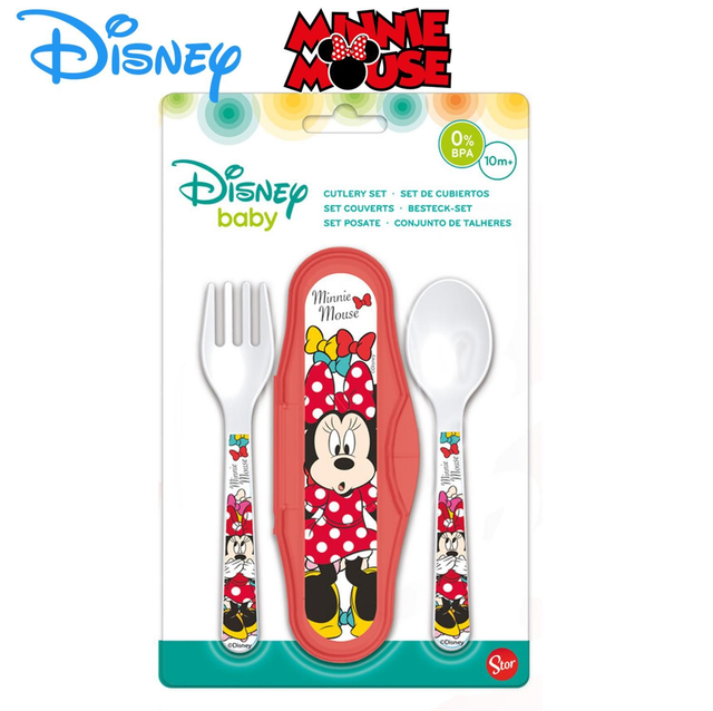 ESTUCHE C/CUBIERTOS MINNIE