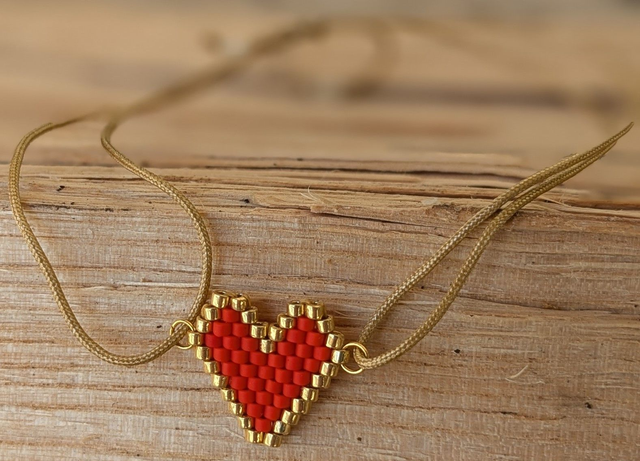 04-Bracelet cordon cœur