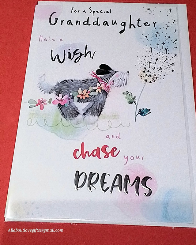 Granddaughter Birthday Card Cute Design 