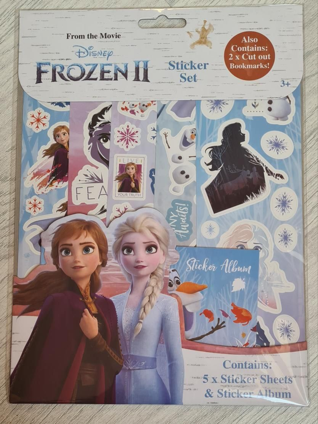 Disney Frozen sticker set album bookmarks