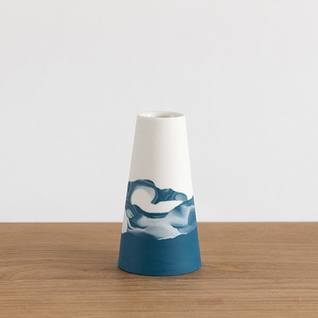 Vase - Mini - Horizons - Bleu émeraude