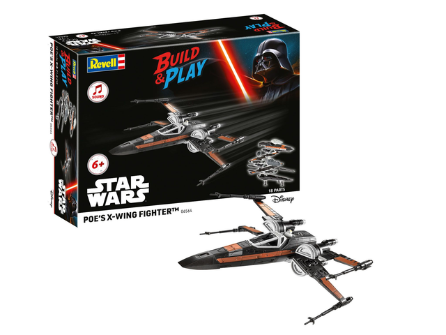 Poe's X-Wing Fighter (w/Sound): Build & Play